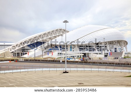 CAUCASUS, SOCHI, RUSSIA - April 27.2015: Olympic objects of winter olympic games 2014. Venue of the opening and closing of the Winter Olympics games