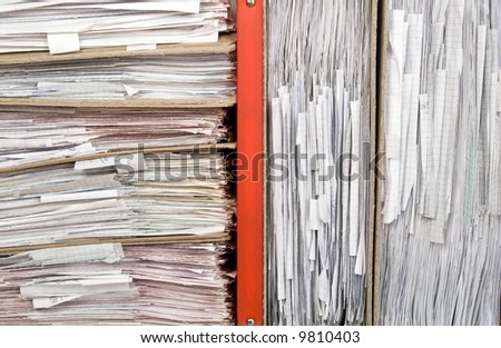 Composition of a lot of documents and catalogs