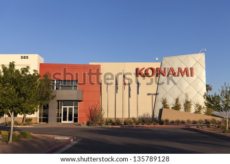 LAS VEGAS - APRIL 19: Konami Gaming on April 19, 2013  in Las Vegas. On April 9, 2013 Rocky Gap casino selects Konami SYNKROS as its casino management system.