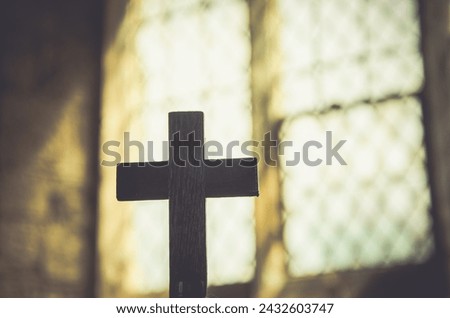 Similar – Image, Stock Photo old antique christian church with a dome and a cross