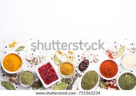 Similar – Image, Stock Photo Set of various turmeric roots on a marble table. Concept of natural medicine and homeopathy