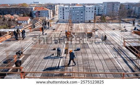 Similar – Image, Stock Photo Lattice construction under the bridge in Hamburg