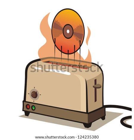 Toaster ejecting hot dvd