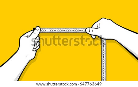 hand holding tape measure isolated purple background. measuring tool used  by builders. 25287563 Stock Photo at Vecteezy