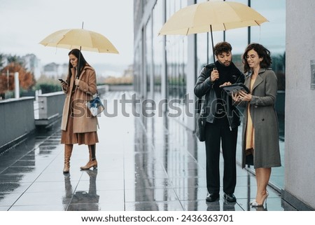 Similar – Image, Stock Photo Woman walking on wet sand on beach