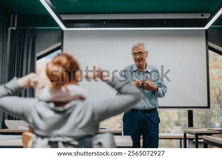 Image, Stock Photo Youth Wisdom Demonstration