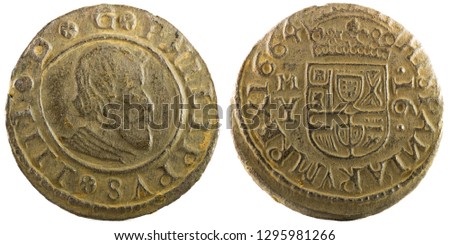 stock-photo-ancient-spanish-copper-coin-of-king-felipe-iv-coined-in-madrid-maravedis-1295981266.jpg