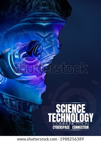 Vector of science technology concept. Background ready for website banner, poster or roll up