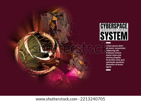 Vector of science technology concept. Background ready for website banner, poster or presentation.