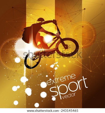 BMX. Extreme sport vector illustration