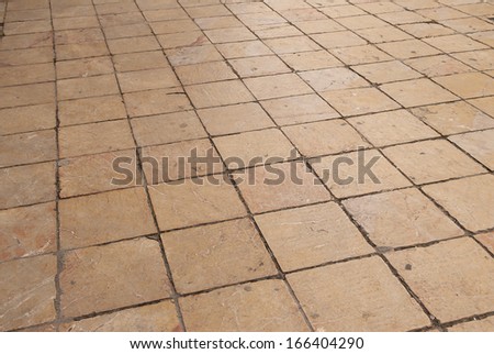 full frame of floor made of tiles