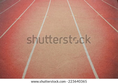 Athletics stadium running track  paper picture