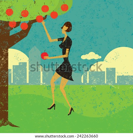 Picking the low hanging fruit 商業照片 © 