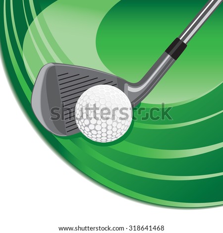 Iron hitting a golf ball\
Golf club hitting a golf ball over a gradient background.