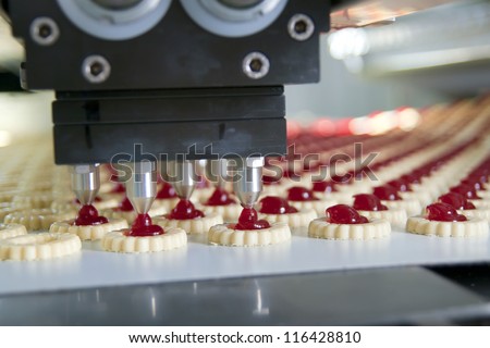production cookie in factory