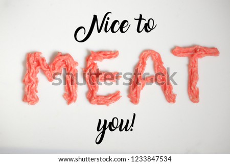 Similar – Foto Bild nice to meat you Ernährung