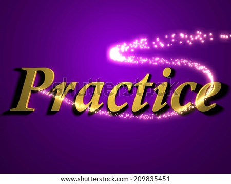 practice- inscription with luminous line with spark on contrasting background
