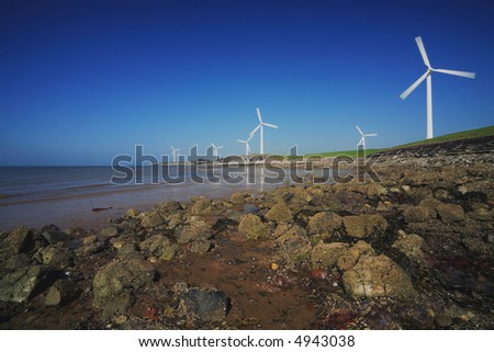 Wind farm on coast. More in my portfolio