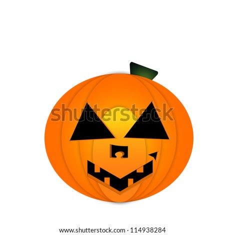 Scary pumpkins black background