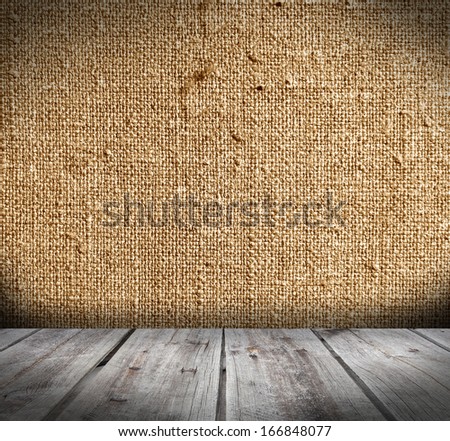 wood floor and canvas wall interior
