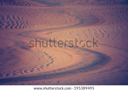 vintage photo of desert