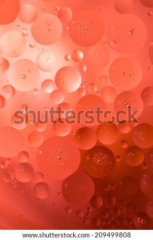 oil droplets on water surface. colorful abstract background