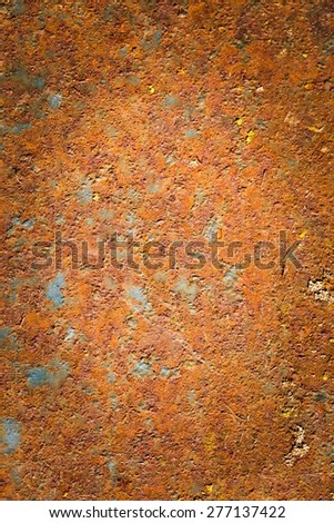 Old corroded metal background. Close up of rust. Damaged grungy metal background.