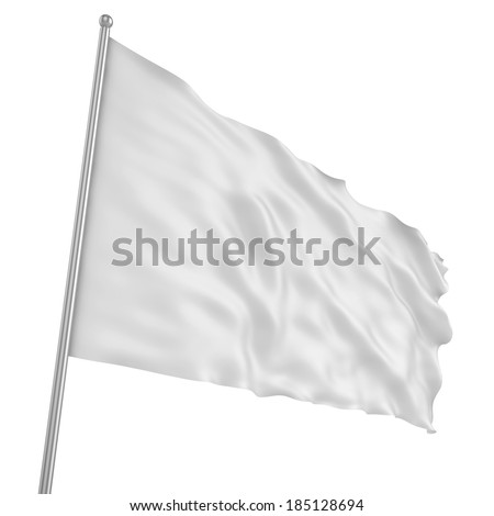 White Flag Stock Photo 185128694 : Shutterstock