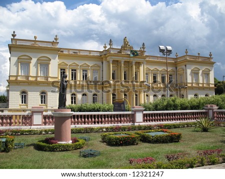 Court house (Palace of Justice) in Manaus. Amazonas, Brazil