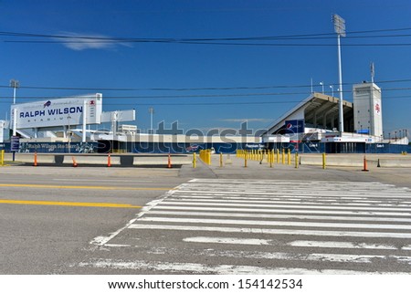BUFFALO,NY - JUNE 26 :Ralph Wilson Stadium (originally Rich Stadium) on June 26,2013 in Buffalo,NY. This football stadium, home for the Buffalo Bills, of the NFL, has a capacity of 73079