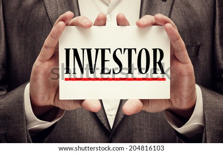 Investor. Business concept