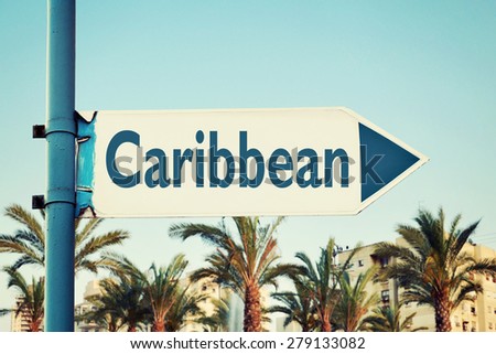 Caribbean Road Sign