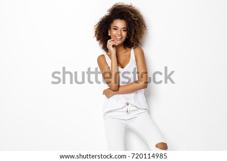 Beautiful african american female model Foto stock © 