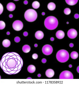 purple​ dots​ on​ Black​ background​