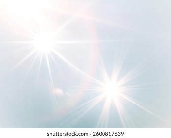 Light​ blue​ back​ground​ image​ has​ a​ white​ and​ rainbow​ beam​ of​ light​ shining​ through​ it​ for​ Graphics​