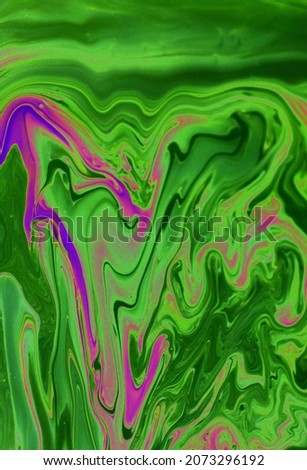 Абстрактный фон из зеленого мрамора. Линии и волны акриловой краски создают интересную структуру. Фон для веб-дизайна, ткани, дизайна, Сток-фото © 