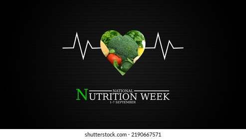 1 to 7 September celebrate as National nutrition week of india concept creative poster  - Powered by Shutterstock