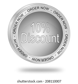 10 Discount Button Stock Illustration 208110007 | Shutterstock