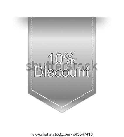 10% Discount label