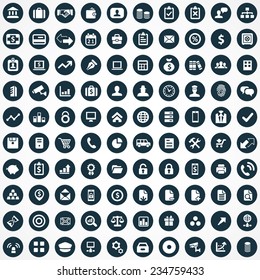 100 Bank Icons Big Universal Set 