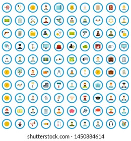 100 job offer icons set in flat style for any design illustration - Powered by Shutterstock