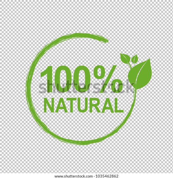 100 Natural Logo Symbol Transparent Background Stock Illustration ...