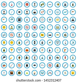 100 Oppression Icons Set Flat Style Stock Illustration 1452312407 ...