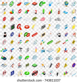 100 pointer icons set in isometric 3d style for any design  illustration