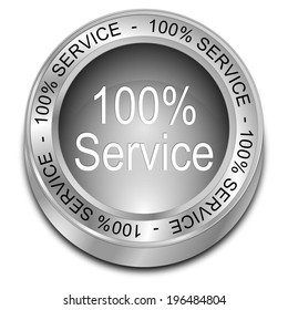 100% Service button