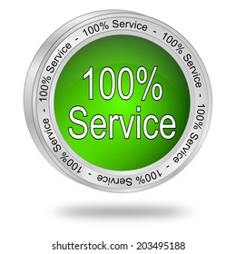 100 Service Button Stock Illustration 203495188 | Shutterstock