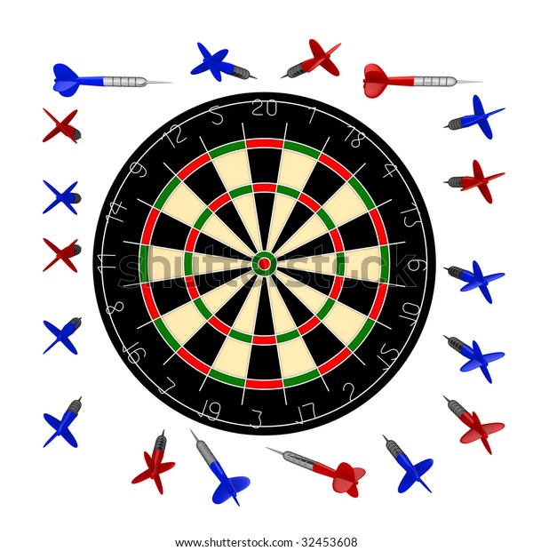 10000px Dartboarddarts Blank Design Variations Stock Illustration ...