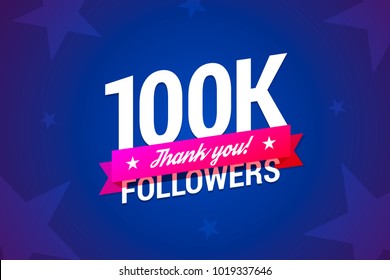 100k Followers Card. 