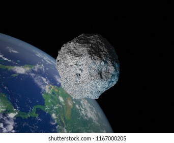 The 101955 Bennu, A Carbonaceous Asteroid In The Solar System, A Potentially Hazardous Object Impacting The Earth In The Future. 
As Illustration Or Background. 3D Rendering.