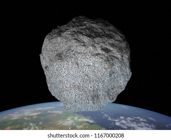 The 101955 Bennu, A Carbonaceous Asteroid In The Solar System, A Potentially Hazardous Object Impacting The Earth In The Future. 
As Illustration Or Background. 3D Rendering.